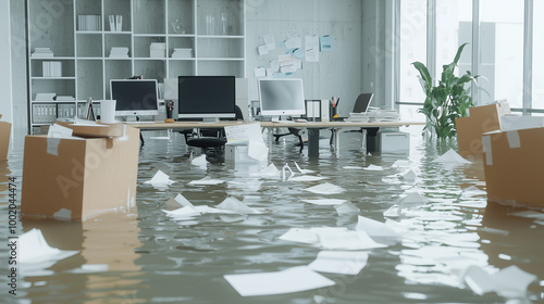 Flooded Office: A stark rem...