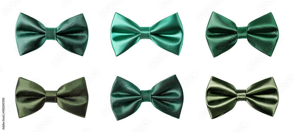 green bow tie isolated on a transparent or white background, cut-out, PNG green bow tie isolated on a transparent or white background, cut-out, PNG