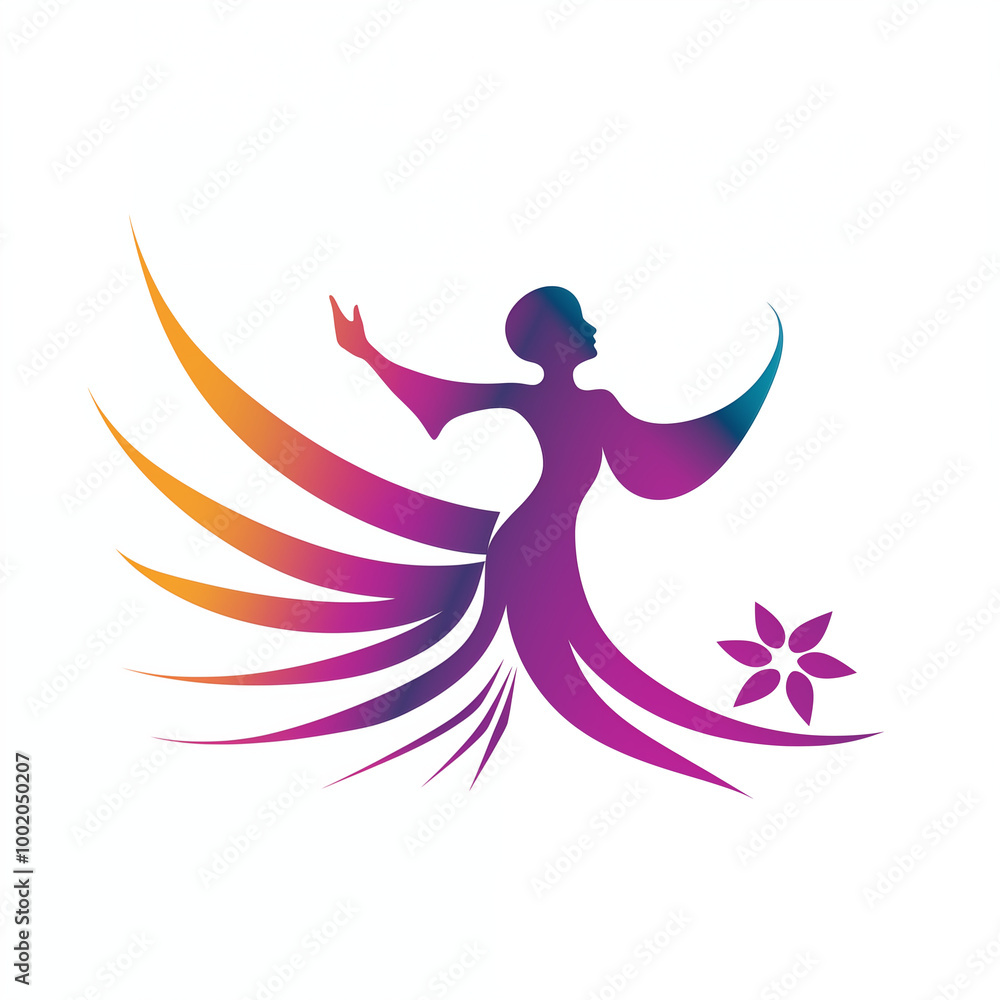 Dance industry logo, logo, invigoration, minimalist design, abstract Dance industry logo, logo, invigoration, minimalist design, abstract