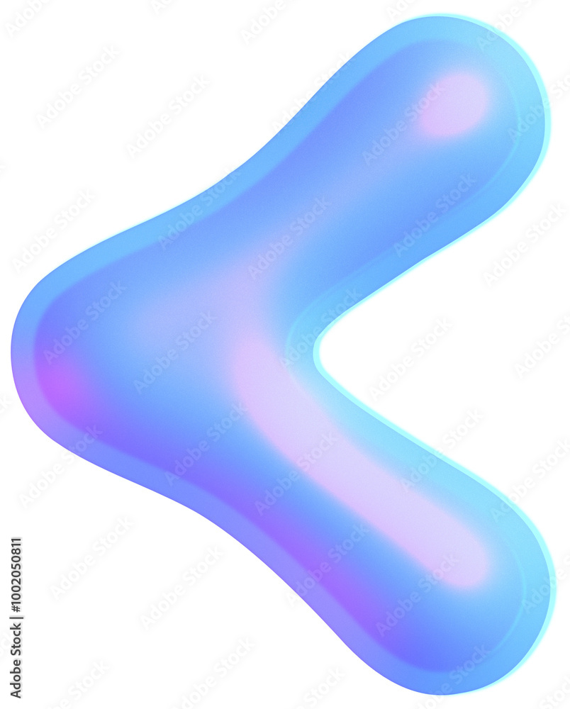 3D Holographic liquid Y2k Chrome bubble Less-than sign 3D Holographic liquid Y2k Chrome bubble Less-than sign