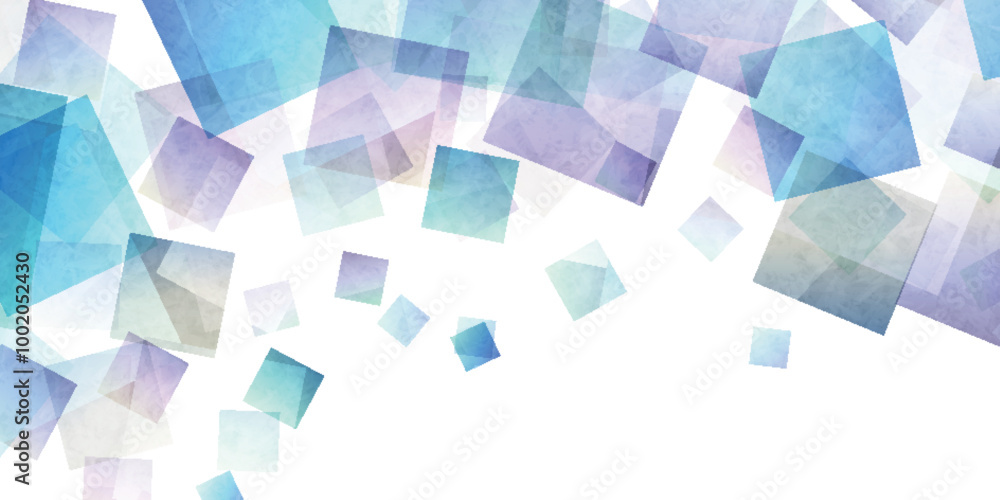 Fototapeta premium 青 幾何学 テクノロジー 模様 背景