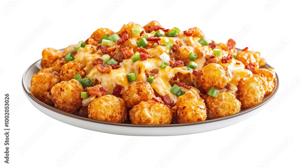 Cheesy Loaded Tater Tots with Bacon and Scallions Cheesy Loaded Tater Tots with Bacon and Scallions