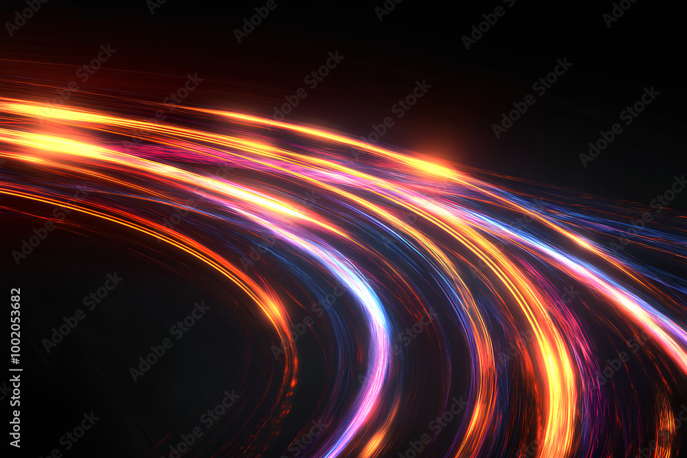 Light streak effect, transparent background Light streak effect, transparent background