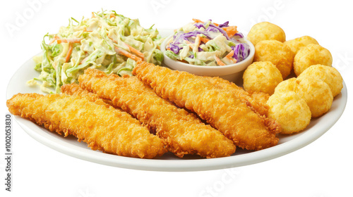 Crispy Fried Fish with Sides 