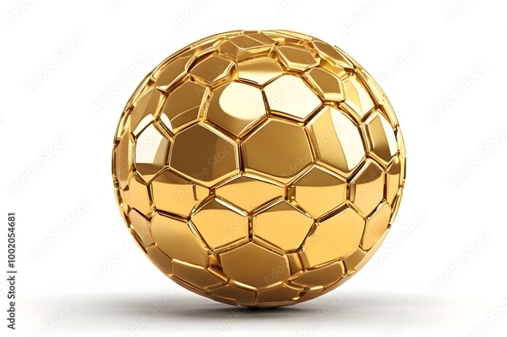 Fototapeta premium golden soccer ball