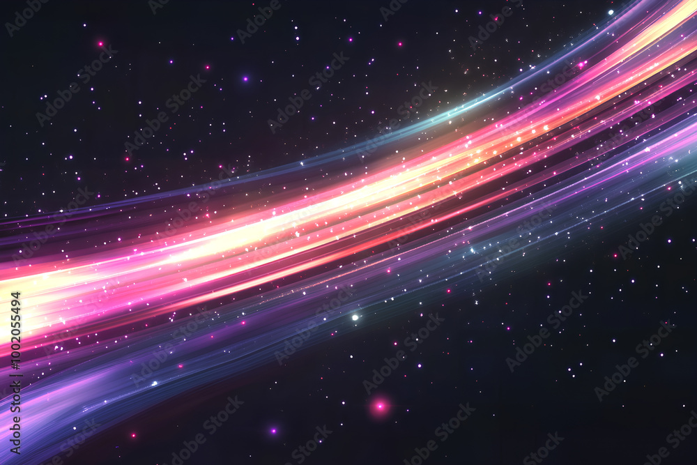 Obraz premium Light streak effect, transparent background