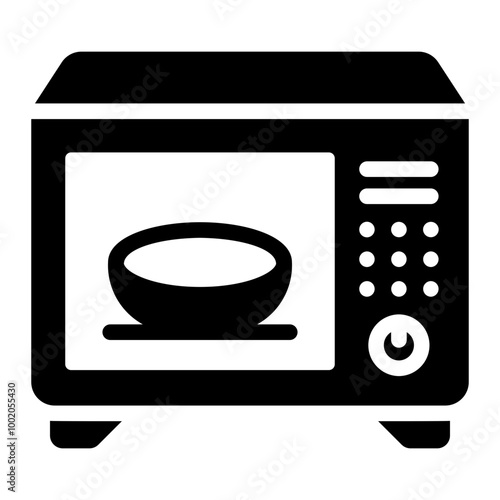 mikrowave oven Solid icon