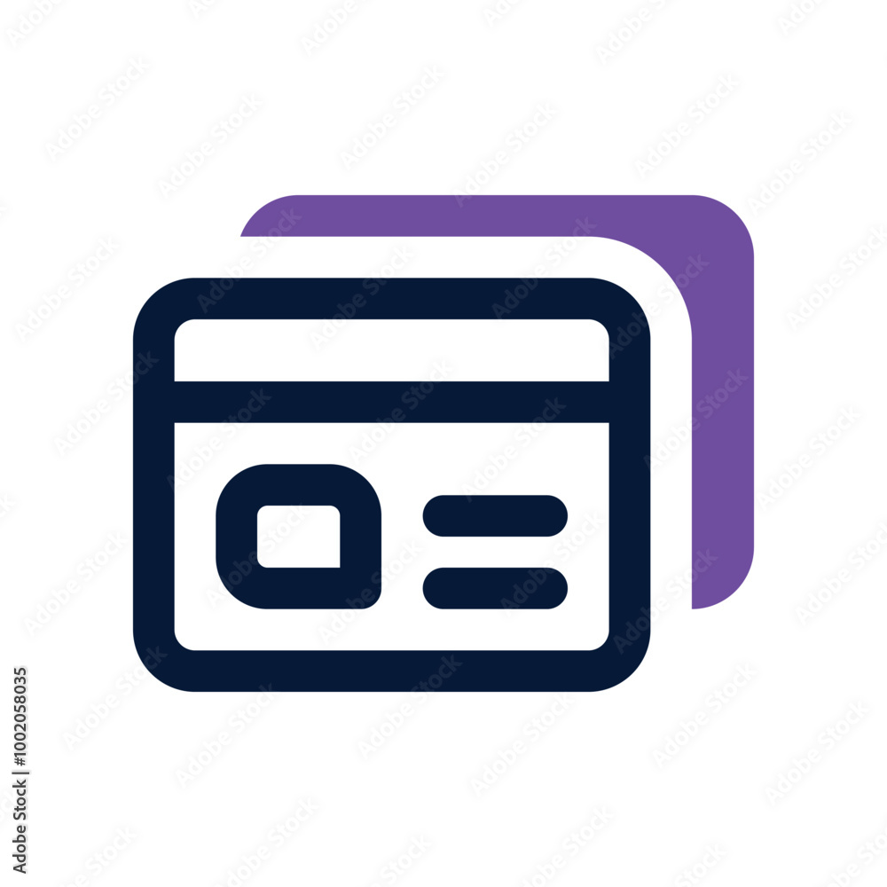 credit card icon. vector dual tone icon for your website, mobile, presentation, and logo design. credit card icon. vector dual tone icon for your website, mobile, presentation, and logo design.