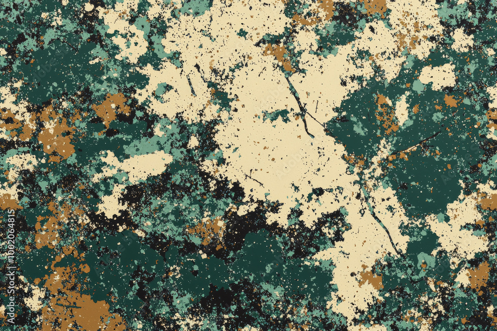 A textured abstract pattern featuring earthy tones of green, beige, and brown, ideal for backgrounds or graphic designs. A textured abstract pattern featuring earthy tones of green, beige, and brown, ideal for backgrounds or graphic designs.