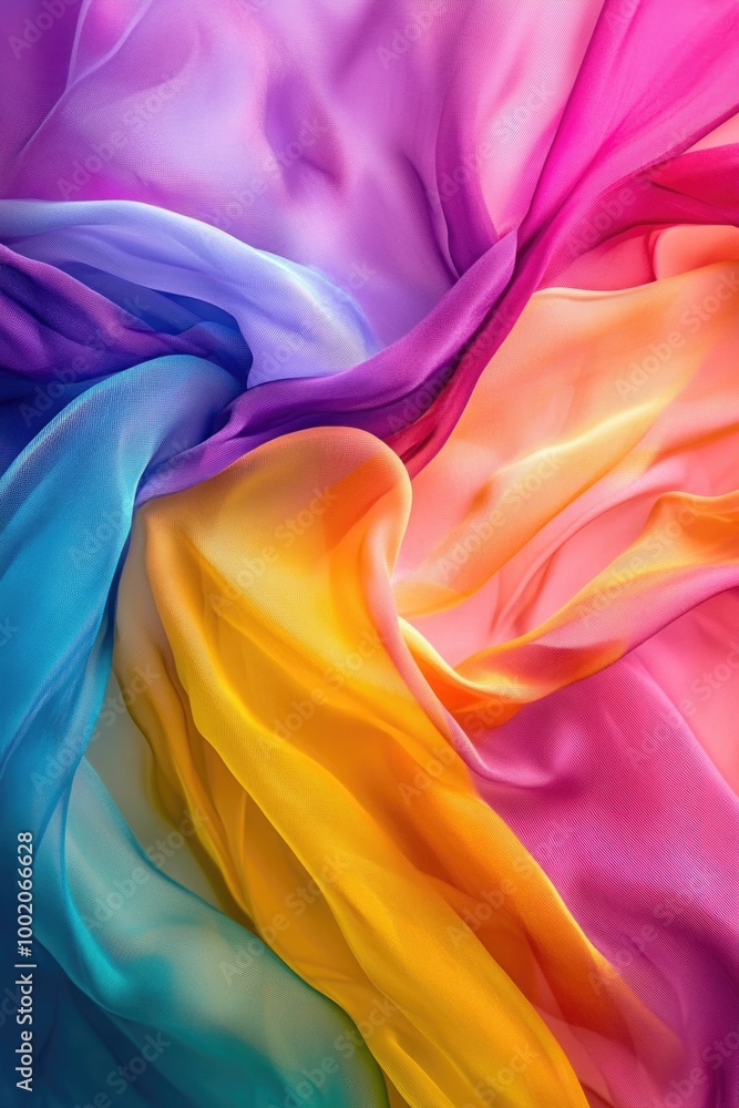 Obraz premium Multicolored Fabric Close-up