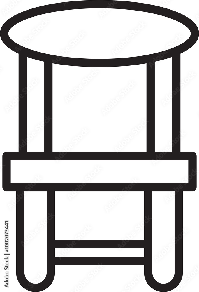 Chair Icon Line Art Chair Icon Line Art