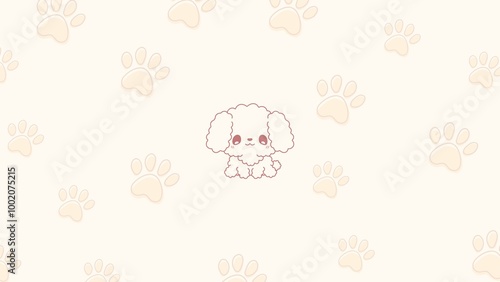 Cute animal character wallpaper