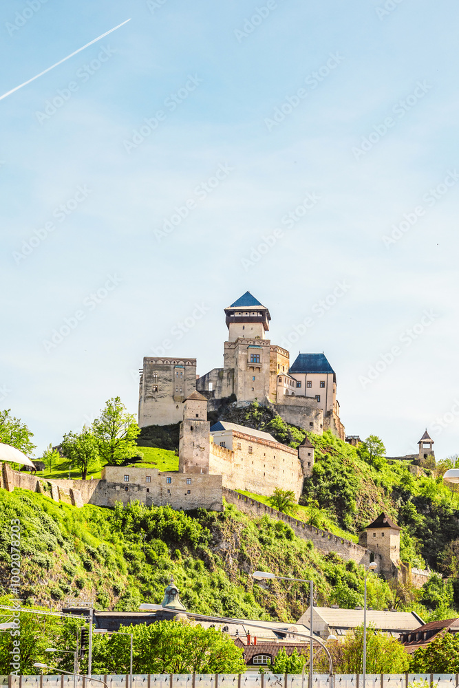 Trencin Castle in Trencin city in western Slovakia. Trencin Castle in Trencin city in western Slovakia.