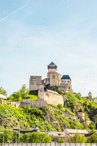 Trencin Castle in Trencin city in western Slovakia.