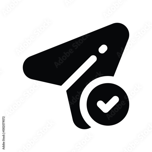 send icon. vector glyph icon for your website, mobile, presentation, and logo design.