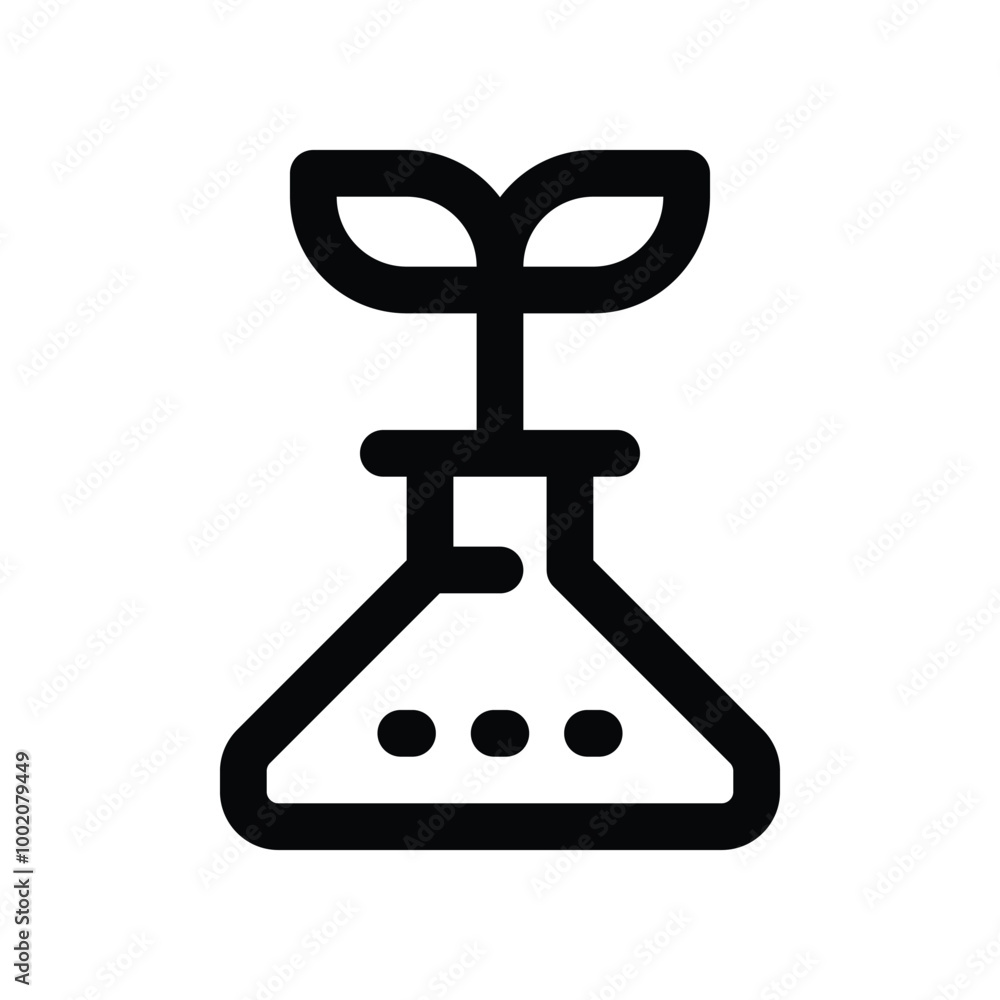 flask icon. vector line icon for your website, mobile, presentation, and logo design. flask icon. vector line icon for your website, mobile, presentation, and logo design.