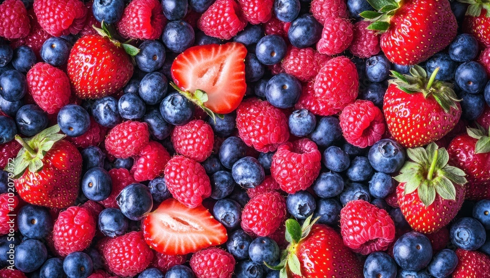 Fototapeta premium Fresh Berries Background