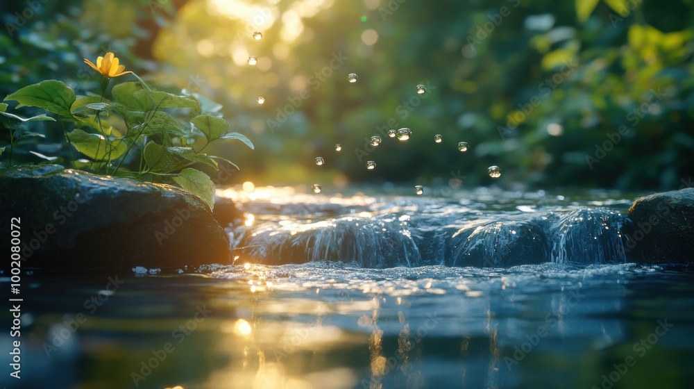 Fototapeta premium water in the forest