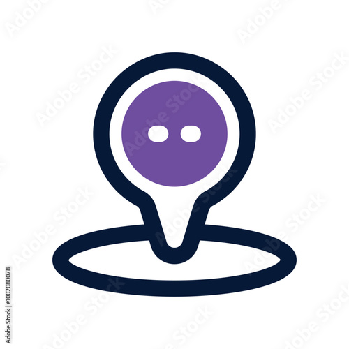 location icon. vector dual tone icon for your website, mobile, presentation, and logo design.