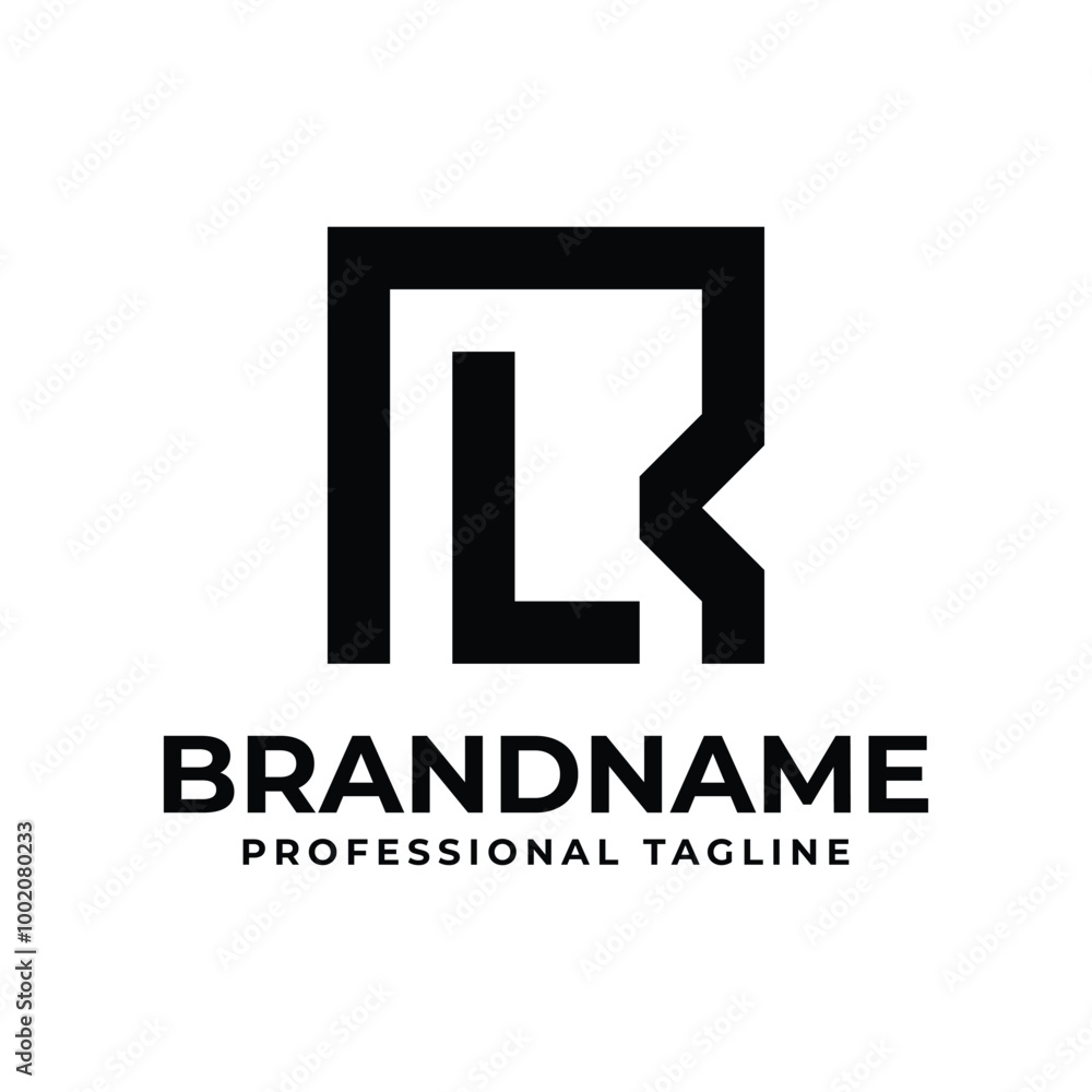 Letters RL Monogram Logo, suitable for any business with LR or RL initials Letters RL Monogram Logo, suitable for any business with LR or RL initials