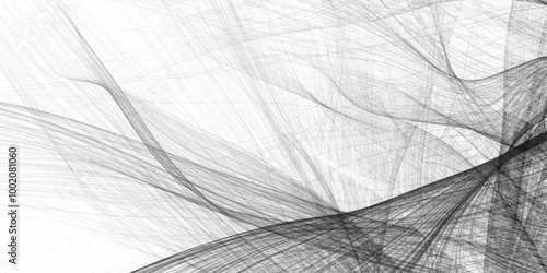 Wave Lines an Abstract Stripe Background, Vector. strokes on shiny hair. abstract background with hand lines and grey art natural pattern wooden .Minimal monochrome stripe texture background.	