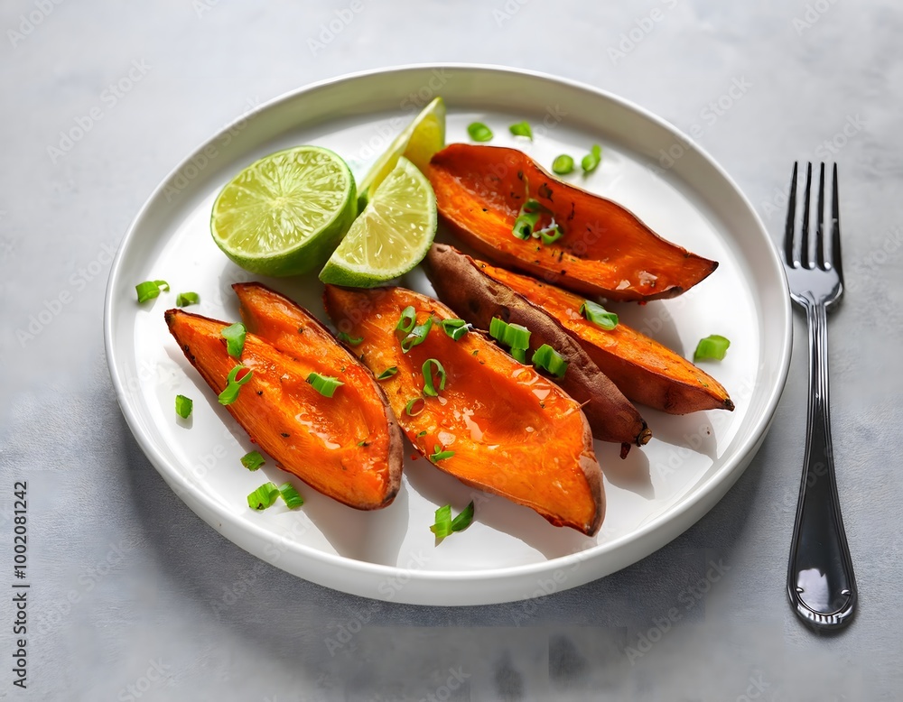 Baked Sweet Potatoes with Avocado and Lime Baked Sweet Potatoes with Avocado and Lime