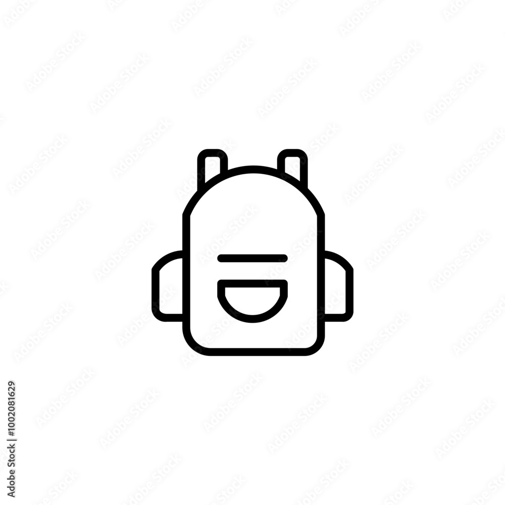 backpack line icon backpack line icon