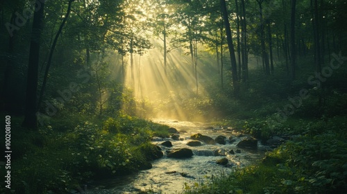 morning in the woods