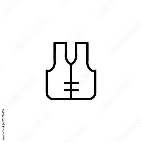 lifejacket line icon