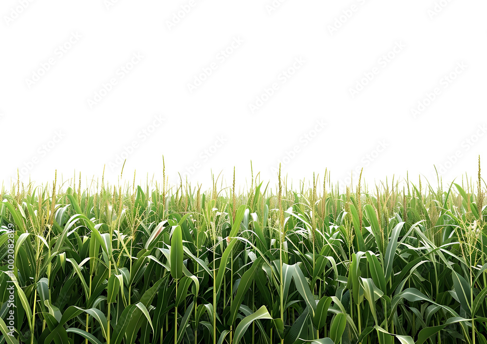 Corn stalks isolated on transparent background Corn stalks isolated on transparent background