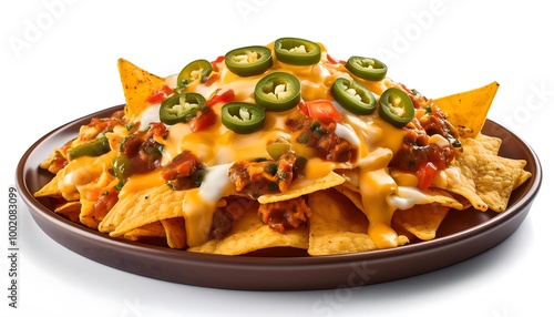 Nachos with Cheese and Jalapenos