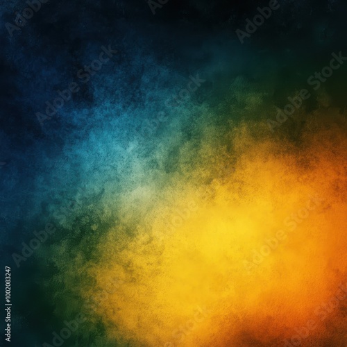 Vibrant Yellow and Blue Gradient with Textured Overlay 