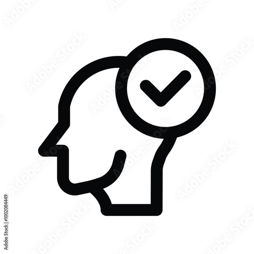 optimism icon. vector line icon for your website, mobile, presentation, and logo design.