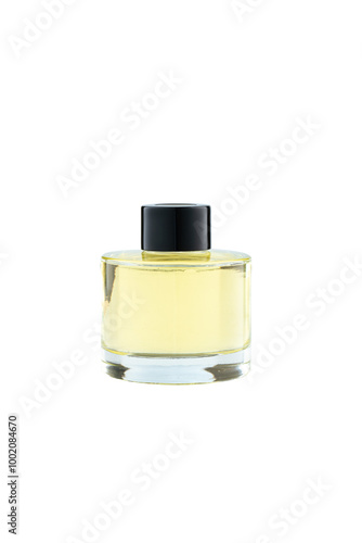 Yellow fragrance isolated on white background photo