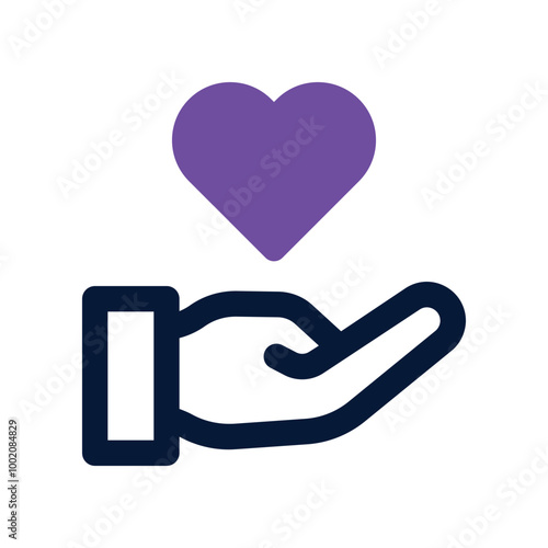 compassion icon. vector dual tone icon for your website, mobile, presentation, and logo design.