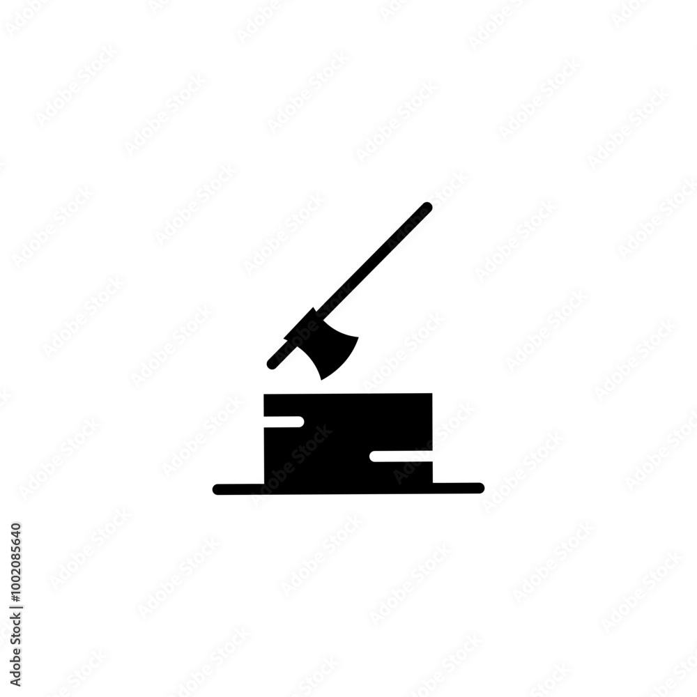 Fototapeta premium axe glyph icon