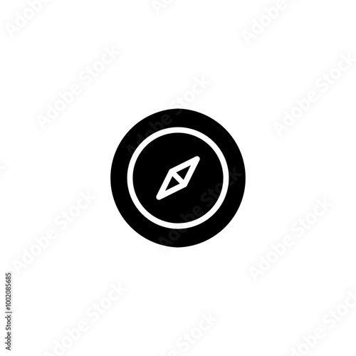 compass glyph icon