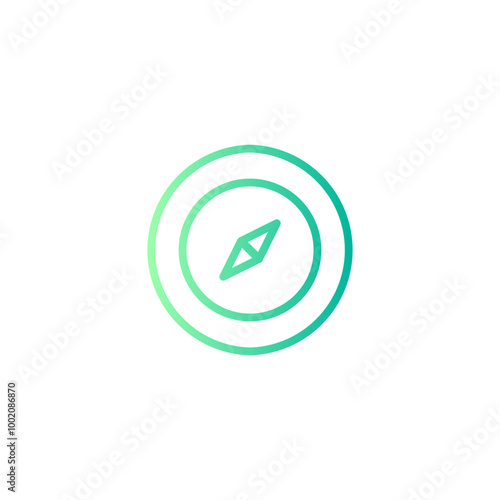 compass gradient icon