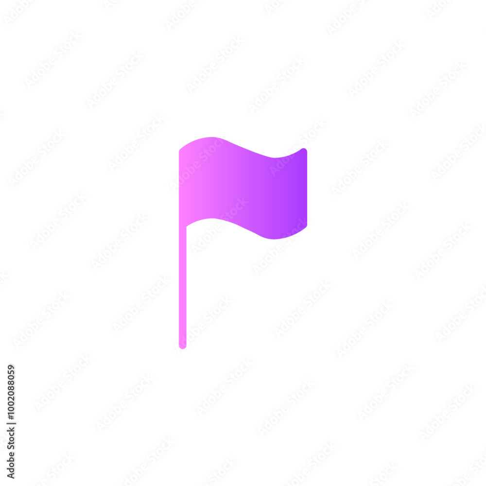 flag gradient icon flag gradient icon
