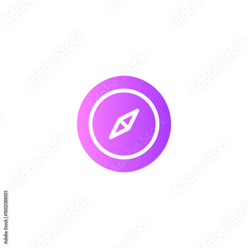 compass gradient icon