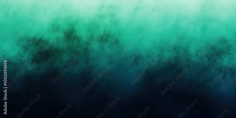 Obraz premium Dark Green Gradient Background with Blurred Effect
