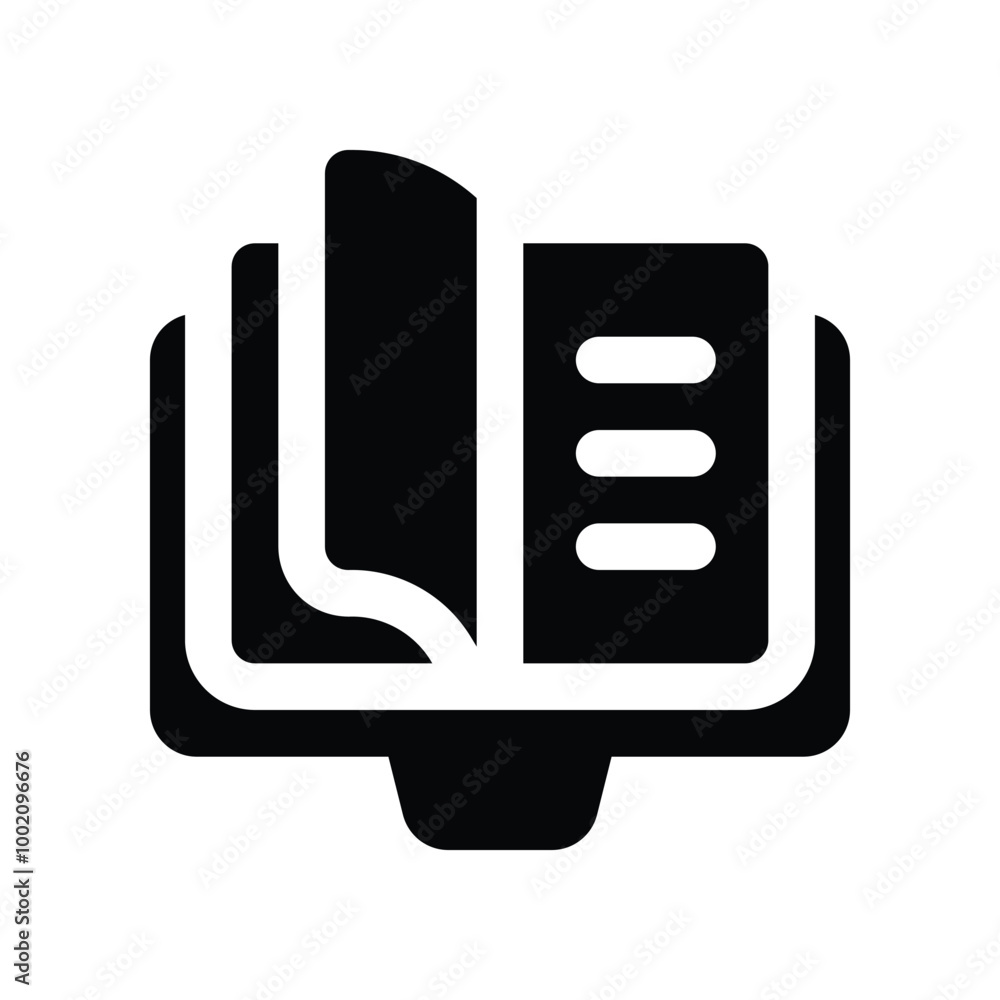 open book icon. vector glyph icon for your website, mobile, presentation, and logo design. open book icon. vector glyph icon for your website, mobile, presentation, and logo design.