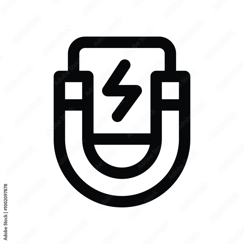 magnet icon. vector line icon for your website, mobile, presentation, and logo design. magnet icon. vector line icon for your website, mobile, presentation, and logo design.