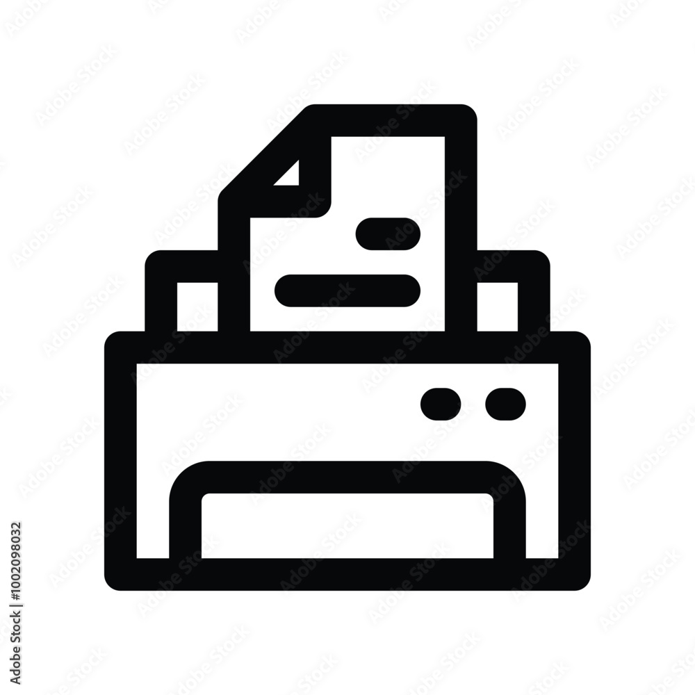 printer icon. vector line icon for your website, mobile, presentation, and logo design. printer icon. vector line icon for your website, mobile, presentation, and logo design.