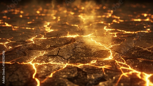 The abstract beauty of a lightning storm captivates. Dark clouds and rain enhance the scene's drama.