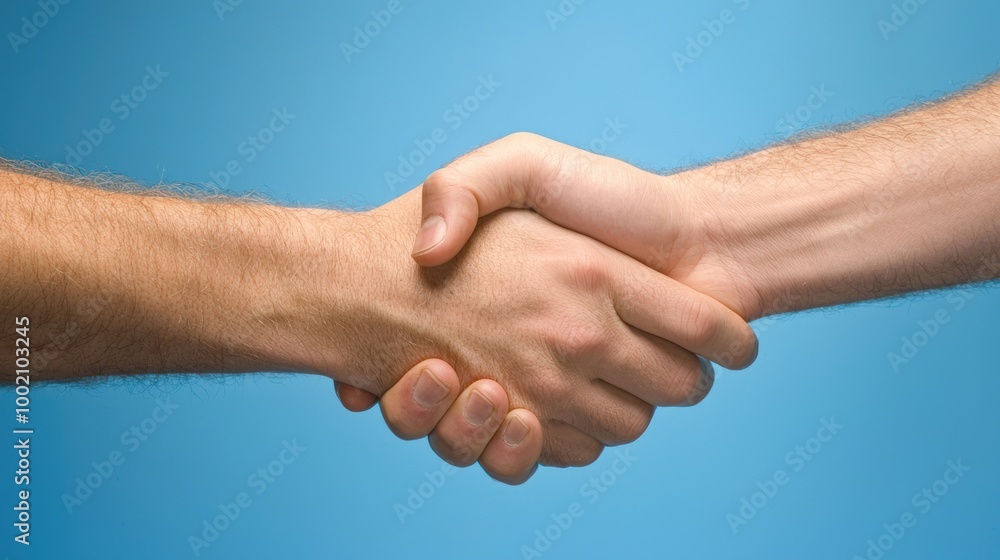 two hands shaking firmly, symbolizing a mutual accord or agreement between parties two hands shaking firmly, symbolizing a mutual accord or agreement between parties