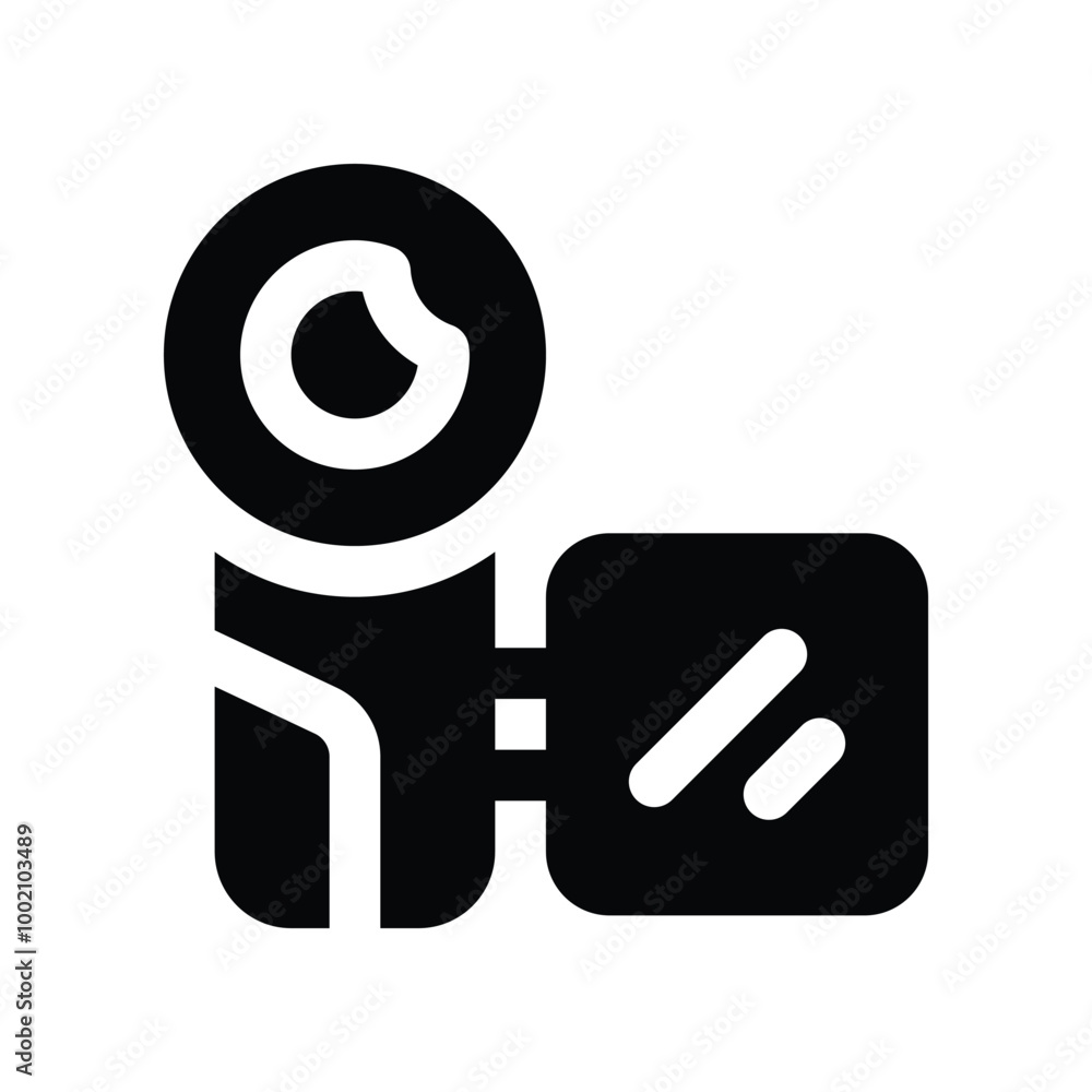 camcorder icon. vector glyph icon for your website, mobile, presentation, and logo design. camcorder icon. vector glyph icon for your website, mobile, presentation, and logo design.