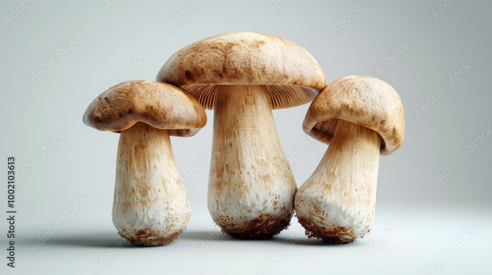 Mushroom depicted on a simple background, beautiful fungi portrait. Background hushed, mushroom sharp. Mushroom depicted on a simple background, beautiful fungi portrait. Background hushed, mushroom sharp.