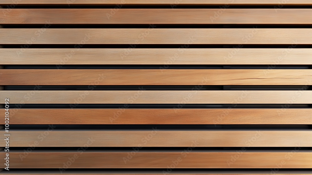 Wooden slats. Natural wood lath line arrange pattern texture background , ai Wooden slats. Natural wood lath line arrange pattern texture background , ai