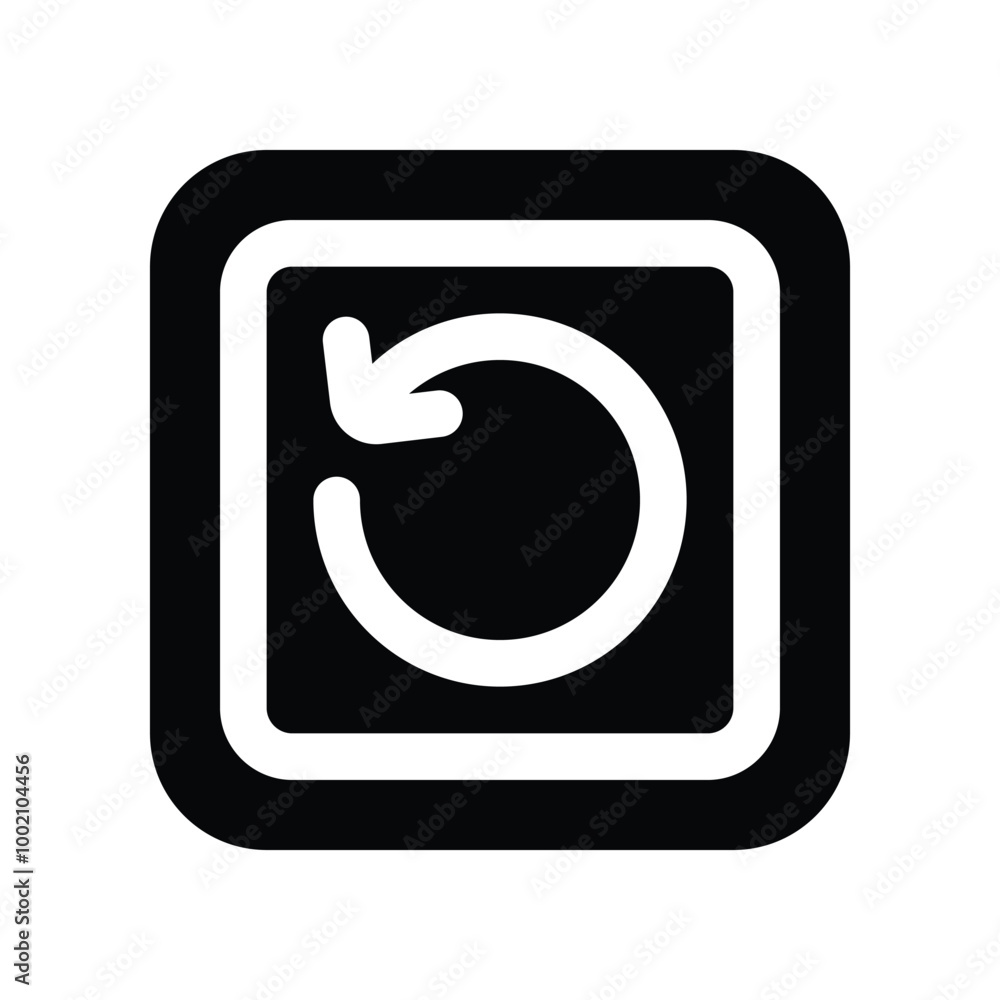 replay icon. vector glyph icon for your website, mobile, presentation, and logo design. replay icon. vector glyph icon for your website, mobile, presentation, and logo design.